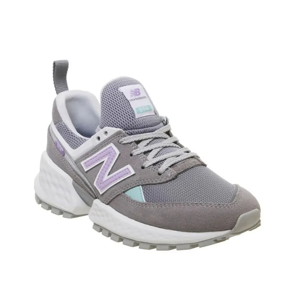 NEW BALANCE 574 Sport Women Gunmetal/Dark Violet (WS574PRC) Size 7